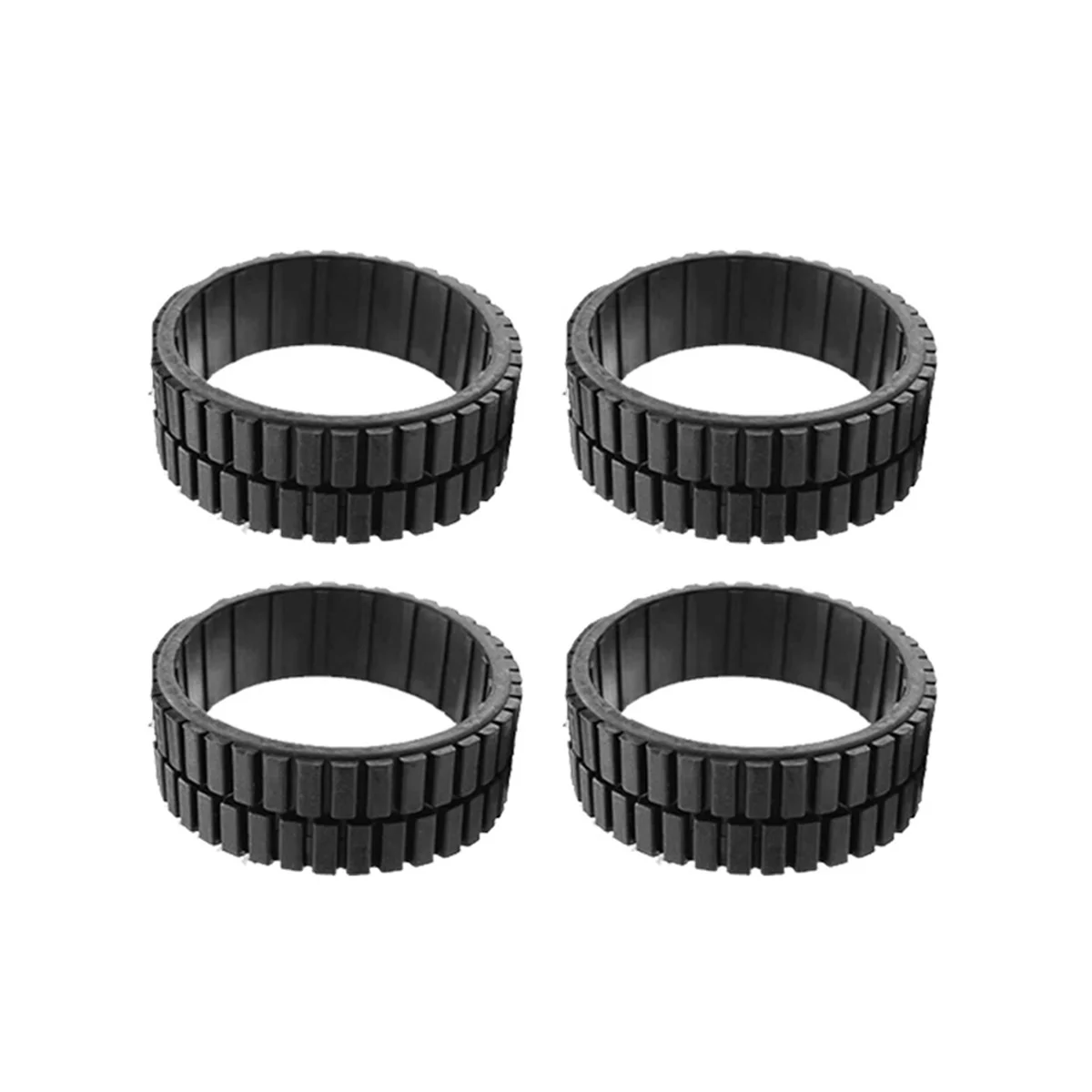 4 Pcs Non-Slip Wheel Tires for iRobot Braava 380 380T 320 Mint5200 Robot Vacuum Cleaner Replacement Parts