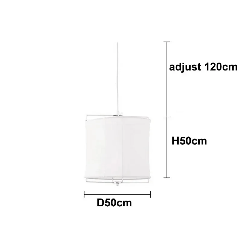 HomeLover Retro Wabi Sabi Style Pendelleuchte Baumwolle Leinen Stoff Pendelleuchte für Hotel Schlafzimmer Wohnzimmer weißer Stoff Kronleuchter 7