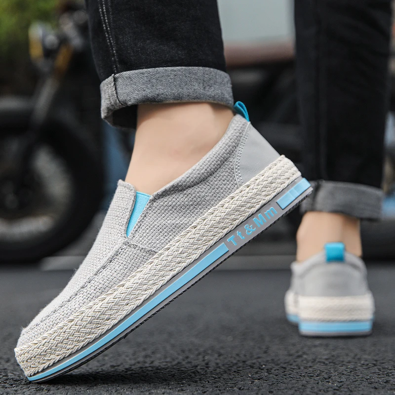PARZIVAL Summer Mens Sneakers Slip-on Tennis Loafers Casual Sports Shoes Comfortable Breathable Fashion Outdoor Shoes For Men