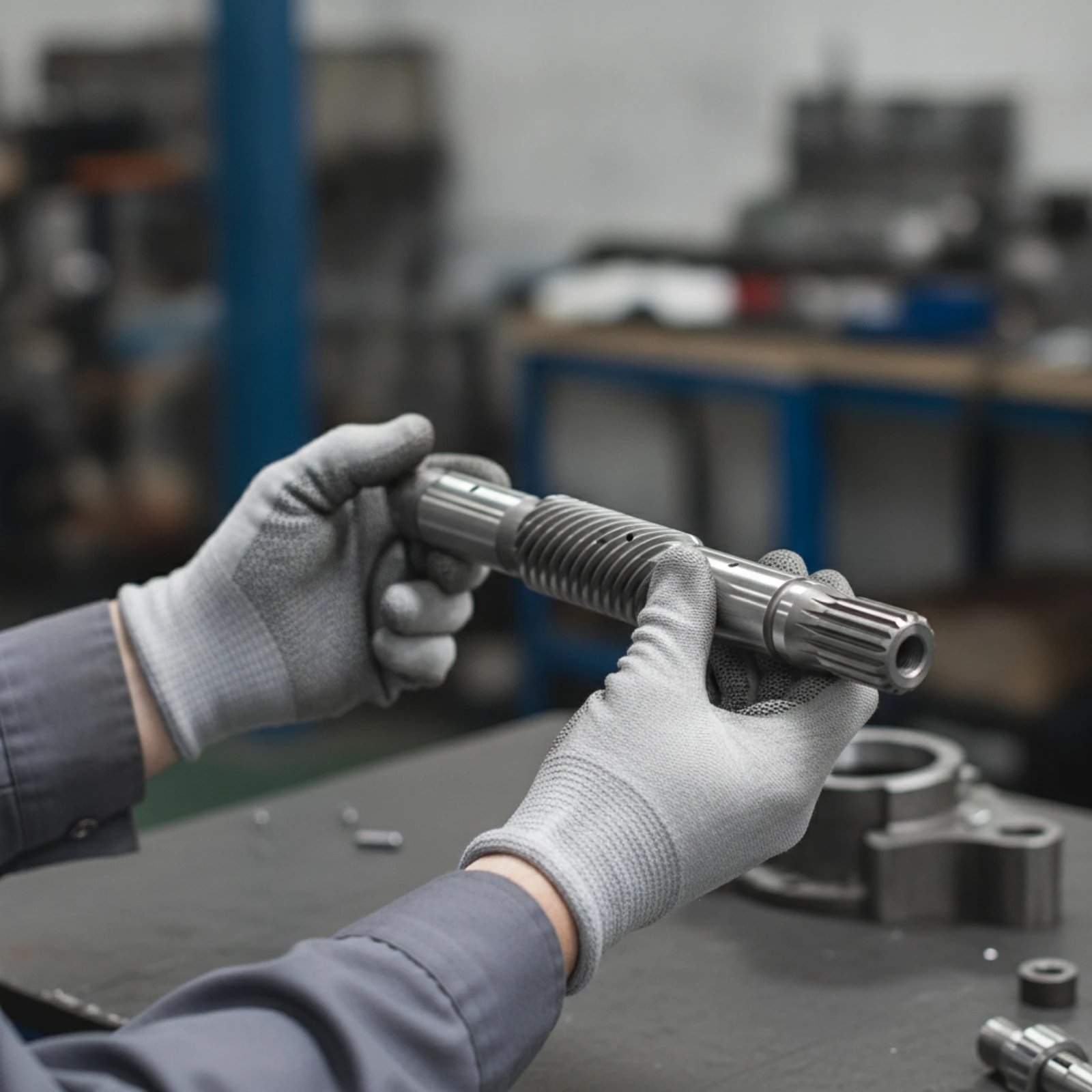 Precision Machined Marine Propeller Shaft Clutch Heavy Duty Coupling with Splined End for Routine Maintenance