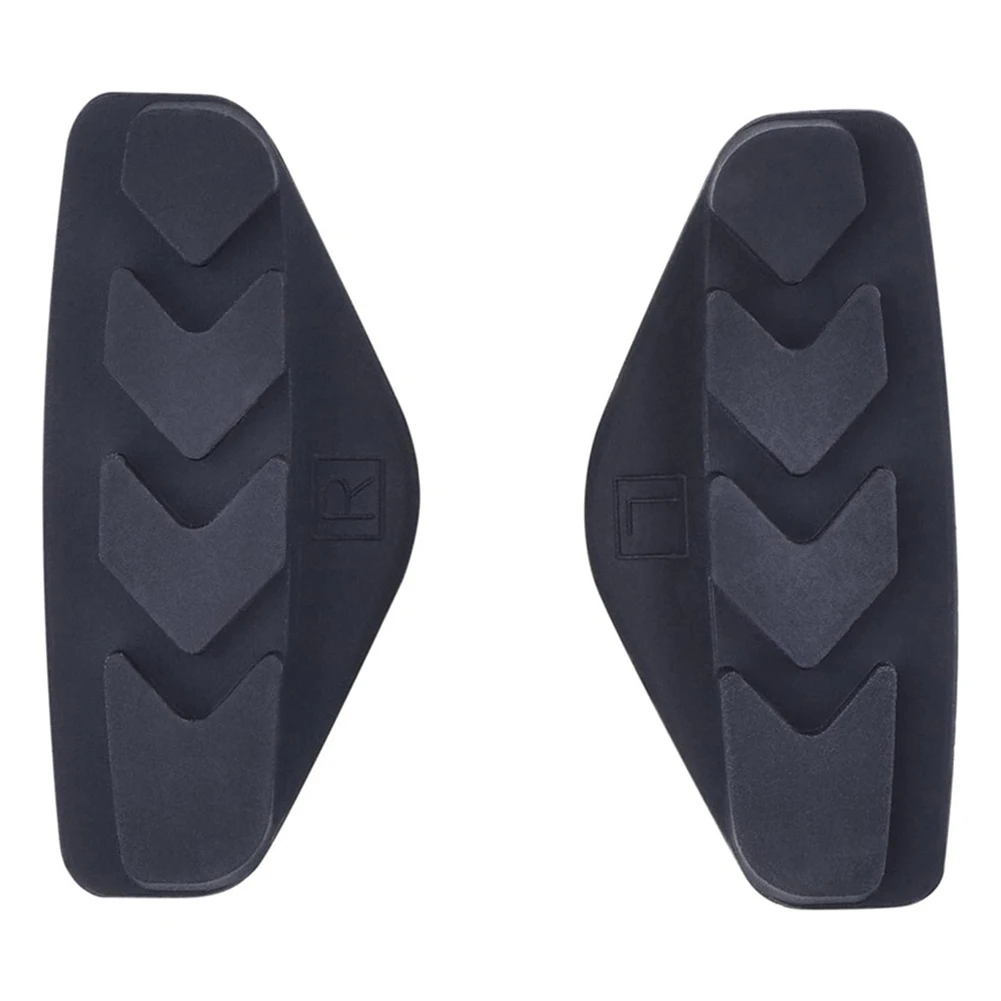 50mm Rennrad V-Bremsbeläge aus Gummimischung mit Schlammführungsrille für Allwetter-Radfahren, schwarz, 1 Paar mit Werkzeug – Detail 4