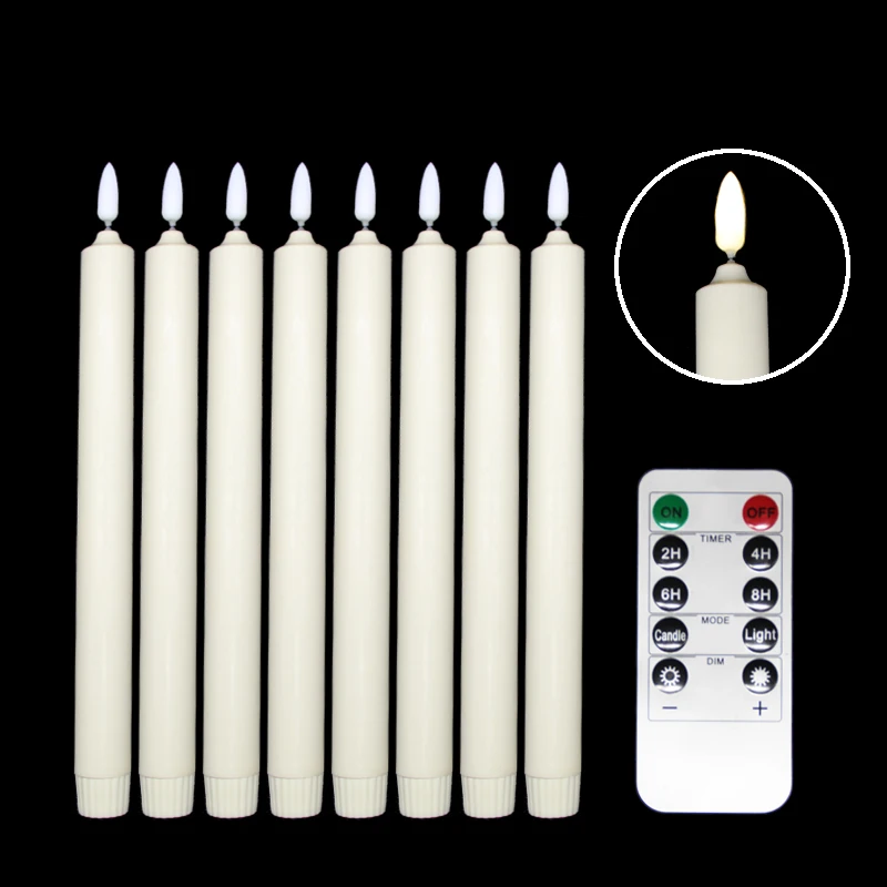 

LED Christmas Candle Lights Battery Operated Flameless Flickering Candles for Holiday Decor Battery model can be removed