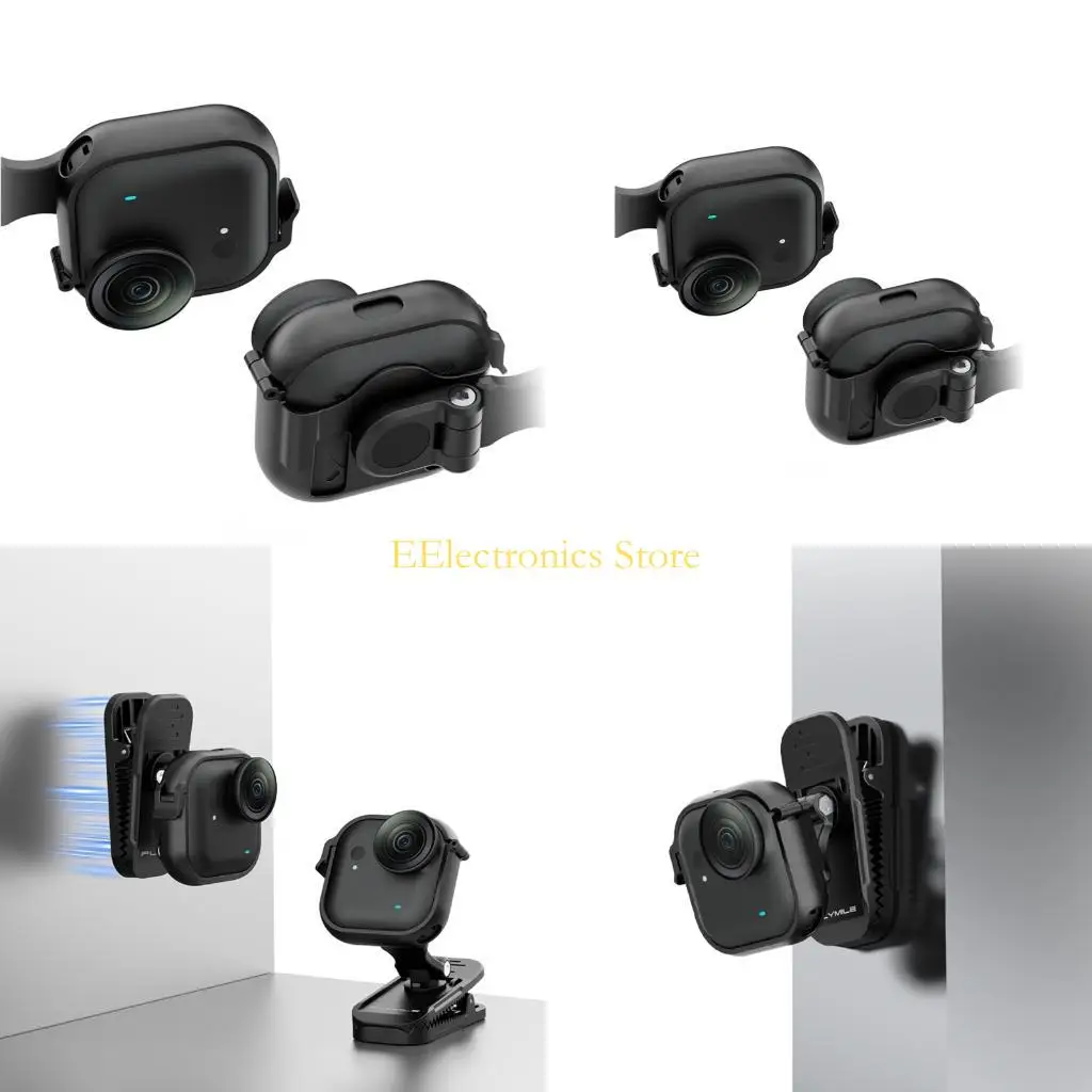 B03C Magnetic Frame Camera Cap Clamp with Wearable Fabric Clamp, Quick Attach Base and Adjustable Joint for Casual Video