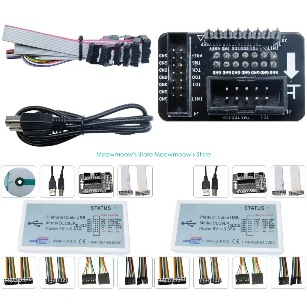

W91A DLC9 Platform Cable USB Supports All Xilinx Device Jtag Slave-Serial and SPI Download Debugger Programmer DLC9LP 5V for