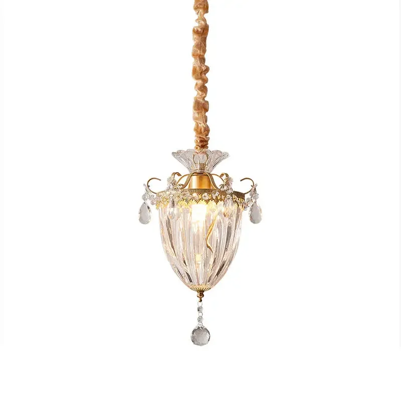 

Modern gold American design interior home decoration bedside art glass chandelier for hotel kitchen island chandelier oval