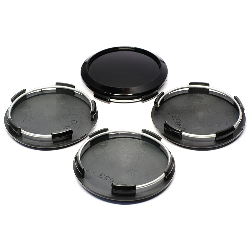 4Pcs/lot Blank 64mm Outer 60mm Inner for 52mm Logo Car Wheel Centre Cap Tire Valve Hub Dust Cover Car Rim Center Hubcap