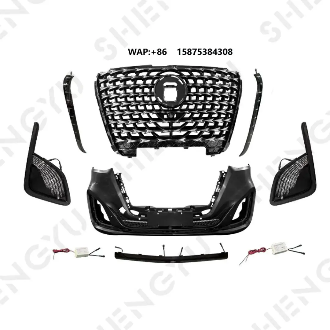 Car Front Bumper Grille Body Kit for Sprinter W906 W907 W910 18-20 Change to Style