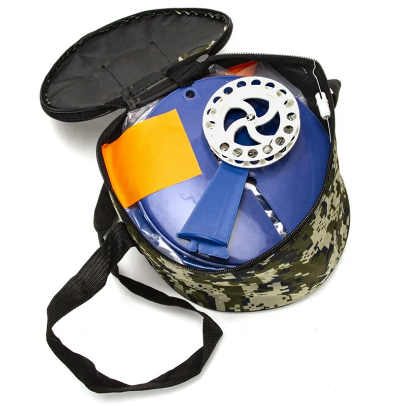 【Must-Haves】2X inverno pesca no gelo equipamento de pesca saco de pesca bandeira de pesca no gelo bandeja saco de armazenamento mesa de pesca capa protetora