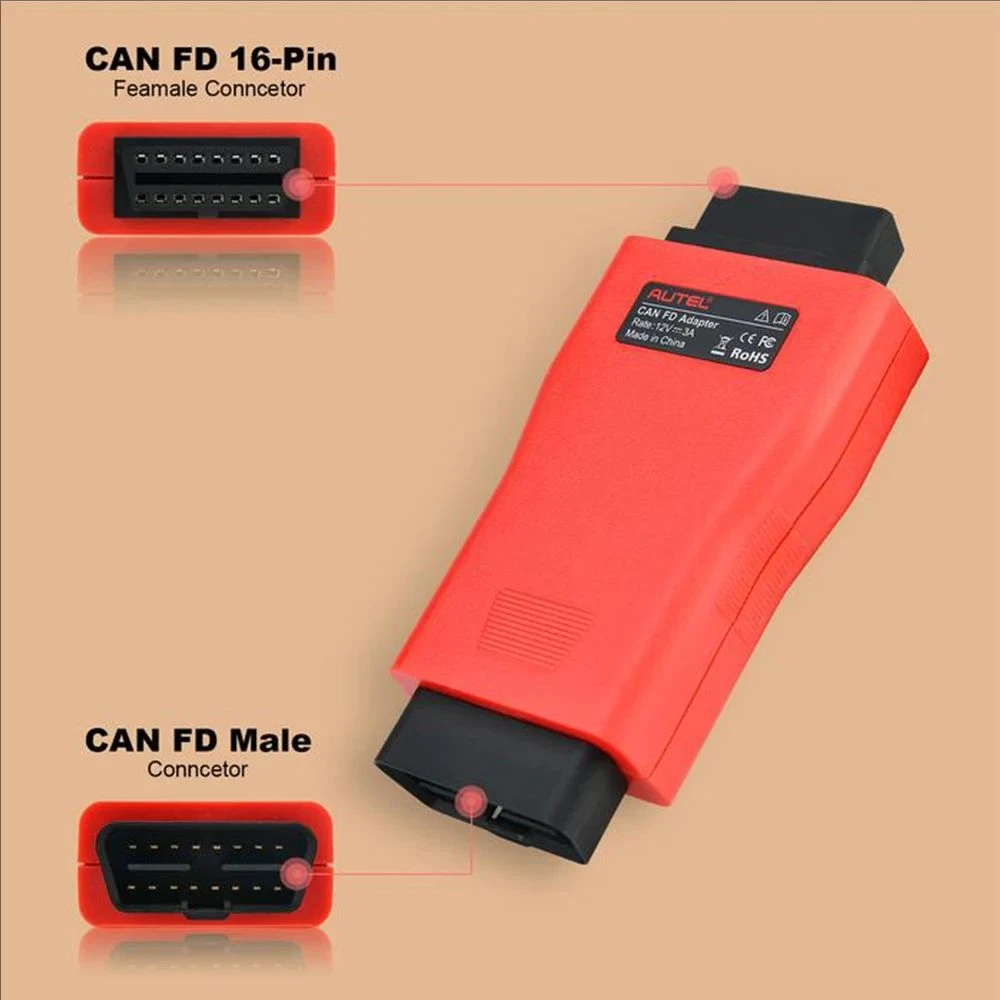 Autel CAN FD Adapter Compatible With Autel VCI Car Diagnosis Tool Support CAN FD PROTOCOL For MY2020 GM Maxiflash Elite J2534