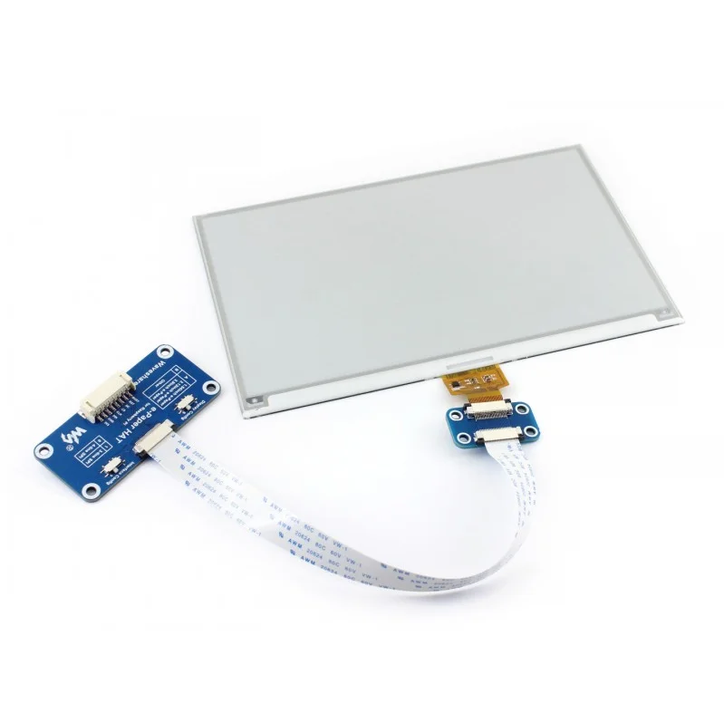 Waveshare 800*480,7.5inch E-Ink display HAT for Raspberry Pi 2B/3B/Zero/Zero W,Two-color:Black White,SPI interface,No Backlight