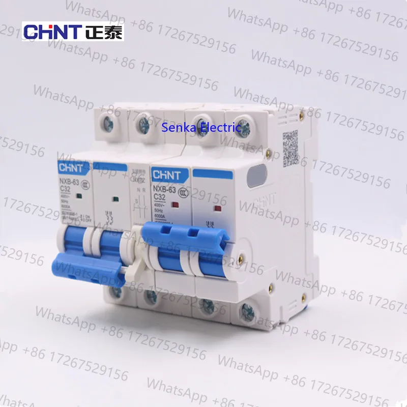 CHINT Dual Power Manual Transfer Switch Mini Type Interlock Circuit Breaker ATS for Home 220V AC