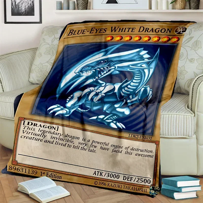 

Yu-Gi-Oh MONSTER CARD Anime Cartoon Blanket,Soft Throw Blanket for Home Bedroom Bed Sofa Picnic Travel Office Cover Blanket Kids
