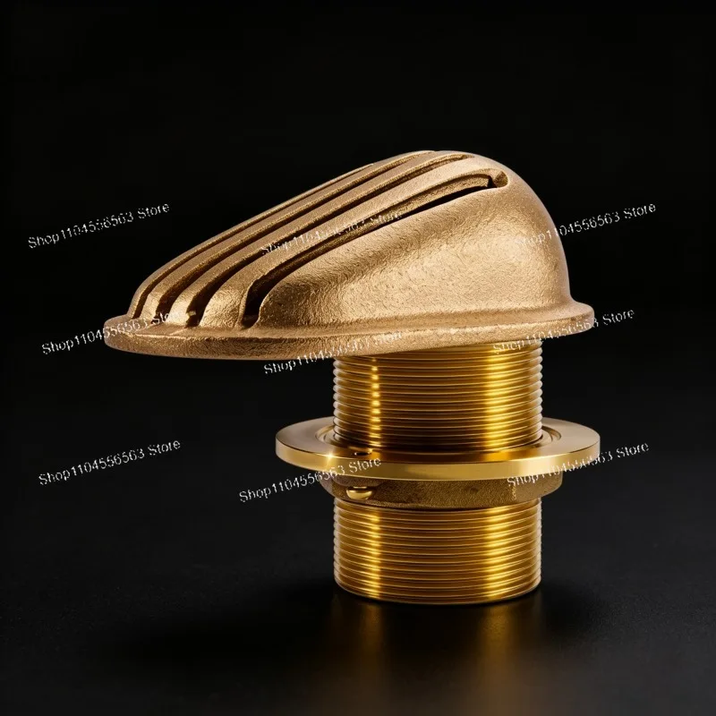 For Marine Copper with Washer Shoe Type Strainer Water Intake Yacht Fishing Boat Accessories