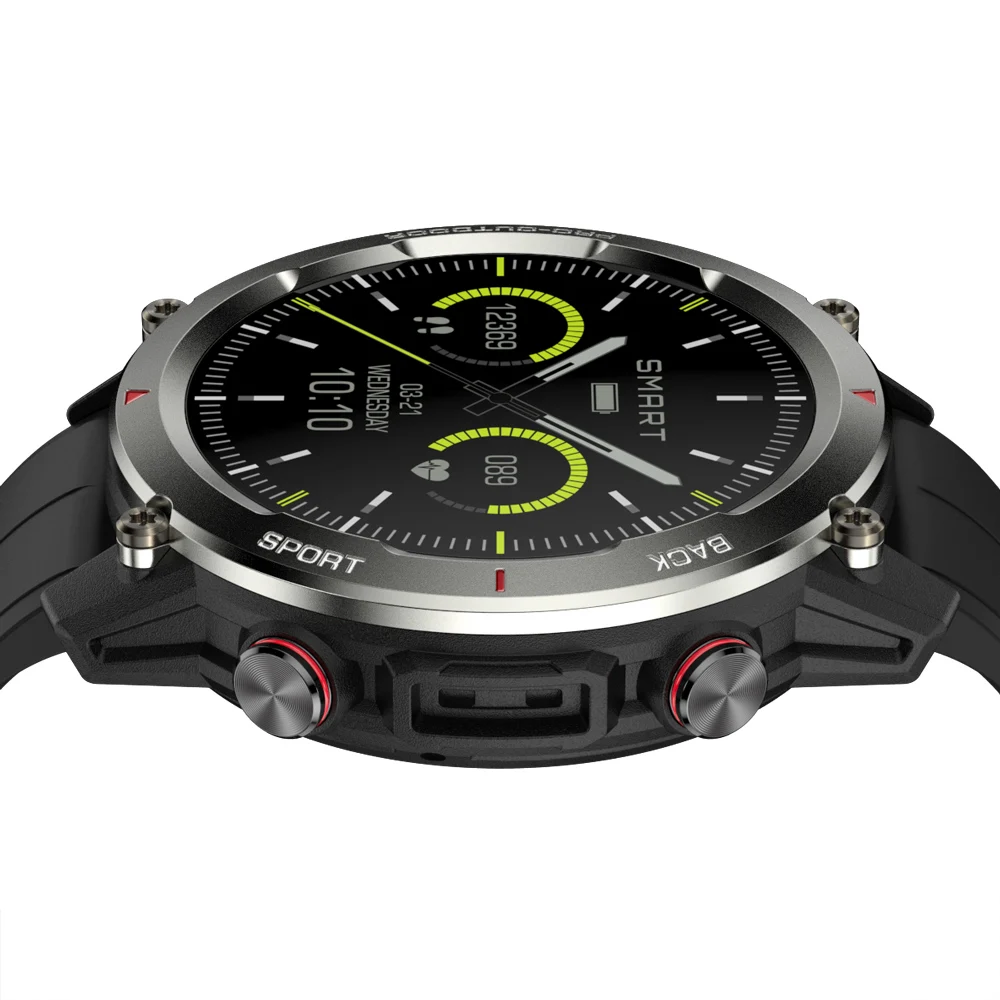1.43 Inch HD Screen IP68 Waterproof Smart Watch Men Bluetooth Call 500 MAh Sports Fitness Heart Rate Monitor Built-in Smartwatch