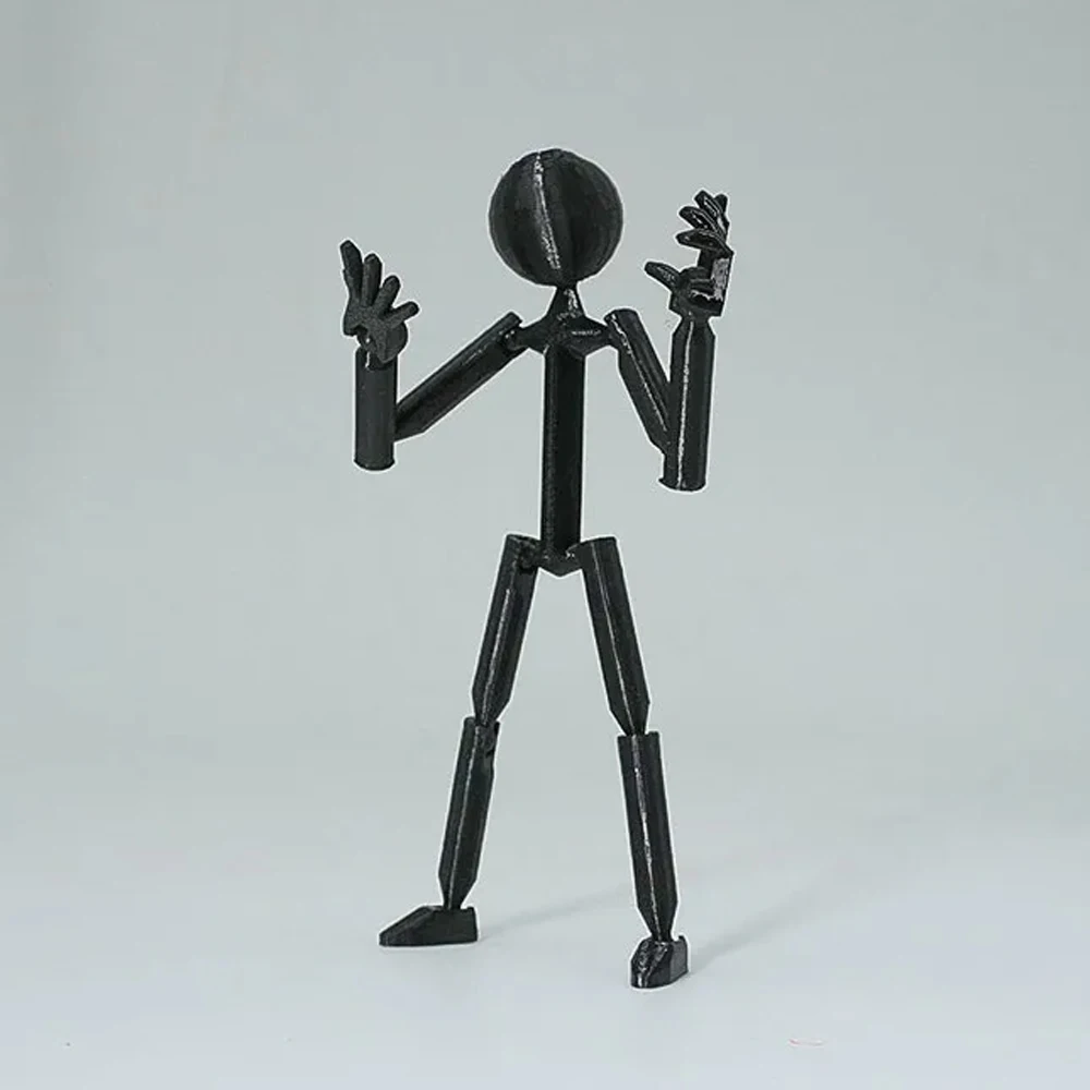 Multi-Jointed Multi Joint Stickman Toy Movable 3D Printing 3D Printed Mannequin Action Figure Novelty Stickman Assembled Robot