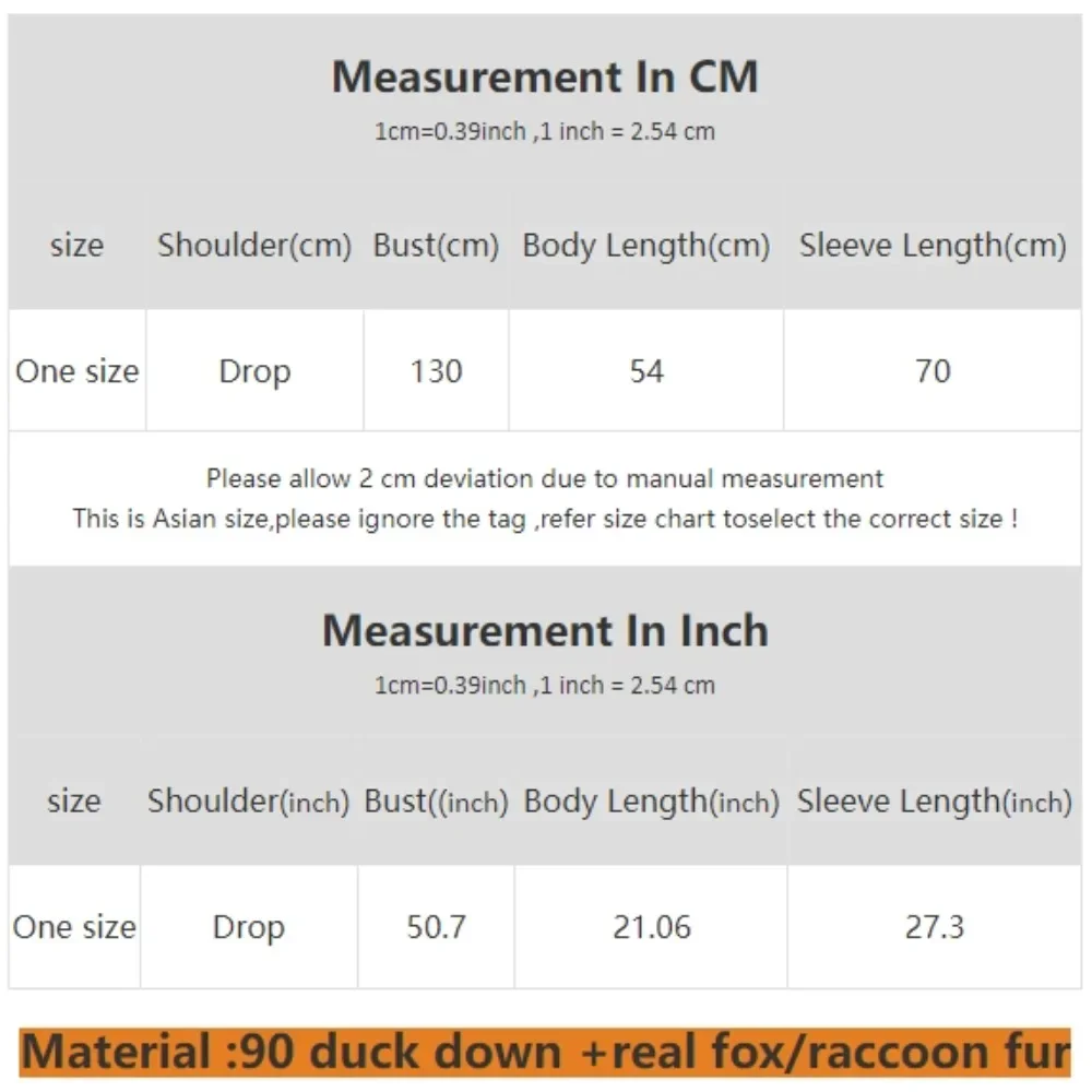 المرأة أسفل سترة بيضاء بطة أسفل معطف سميكة الدافئة ملابس خارجية الطبيعية ريال الراكون الثعلب الفراء طوق معطف 2025 جديد الشتاء مقنعين
