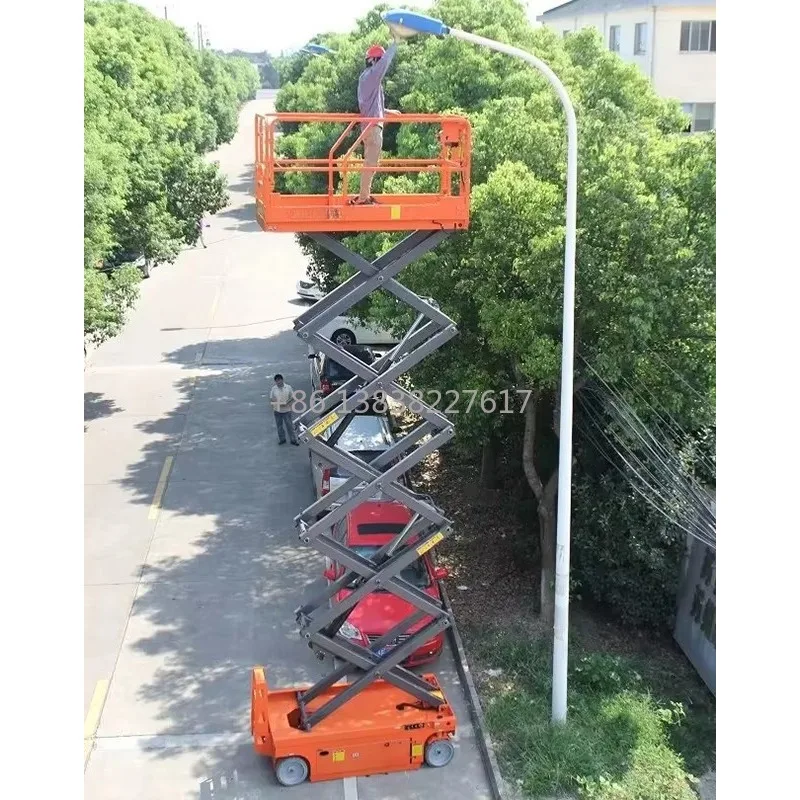 Factory Direct Supply 4m-18m Automatic Self-propelled Hydraulic Scissor Lift Aerial Lifting Platform view 2
