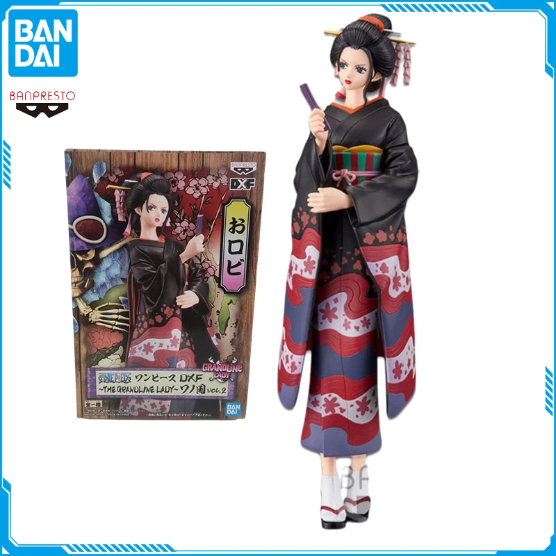 Bandai-Banpresto Anime Model, One Piece, DXF, The Grandline Lady, Wano Country, Nico C. Action Figure Collection, Toy Gift, Original