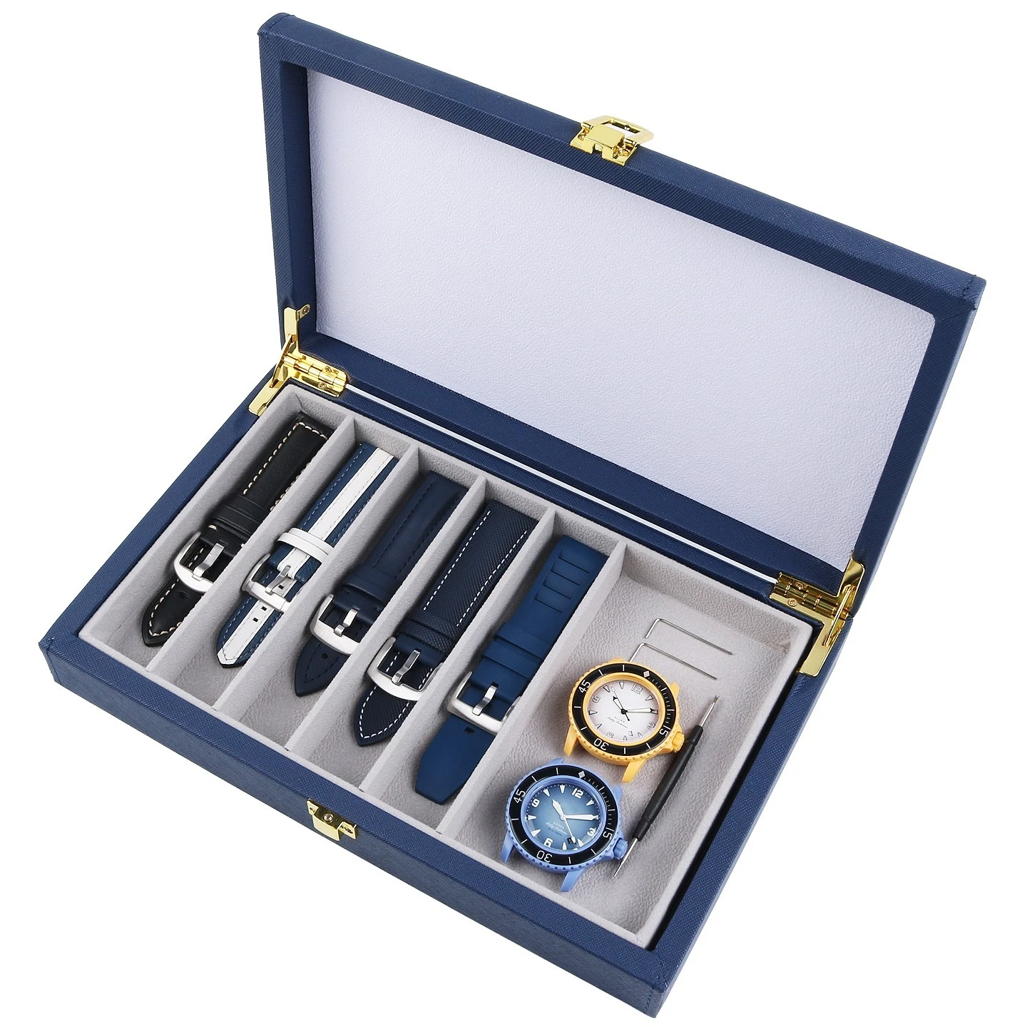 

5 шт., различные стили, браслет для часов Swatch Blancpain, резиновый нейлоновый кожаный ремешок для часов, спортивный силиконовый ремешок для часов 22 мм с коробкой