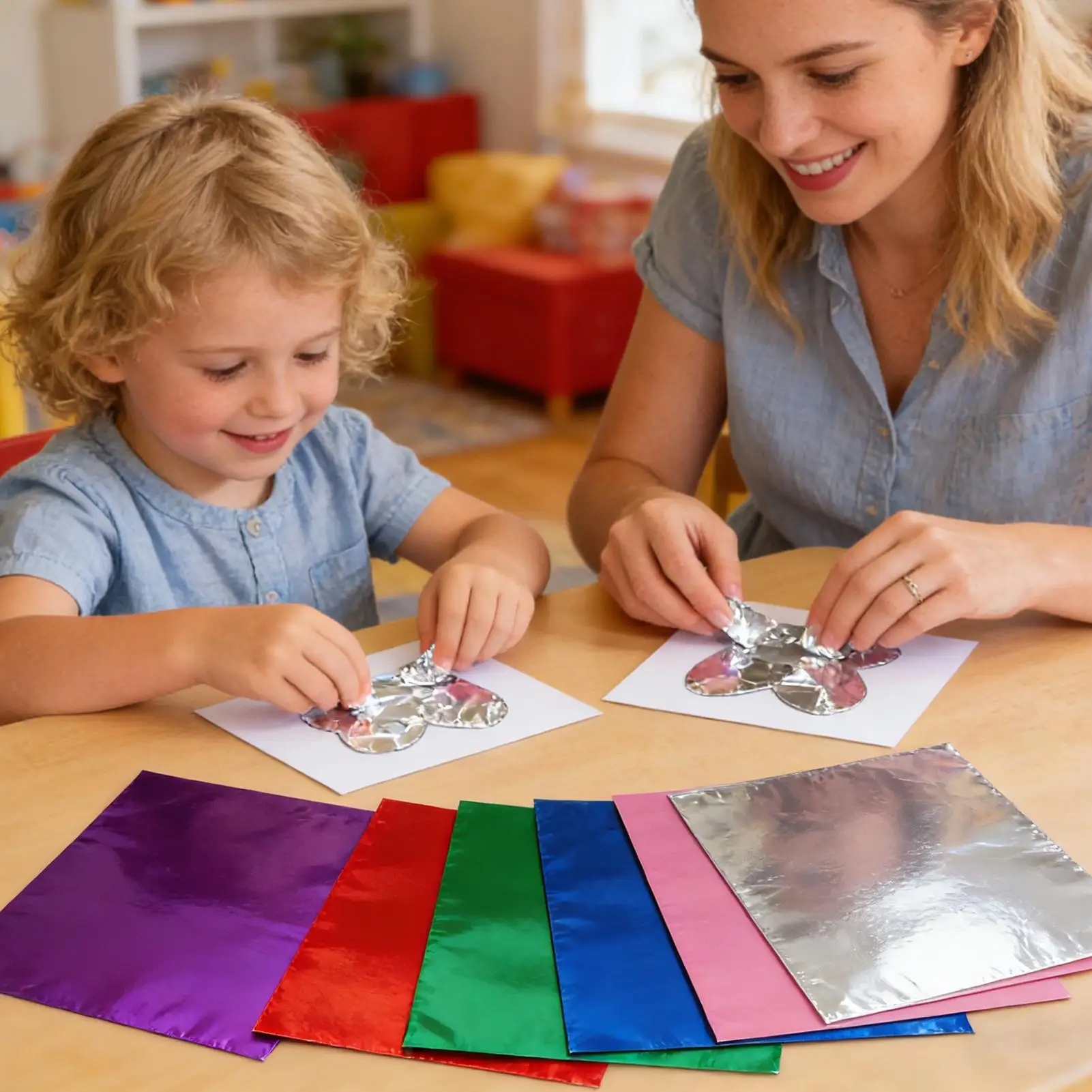 Spiegelkarton, dick, schimmernd, 250 g, 50 Stück, glänzendes Kartonpapier für Kunstprojekte, Sammelalbum, Hochzeit, Geburtstag, Party