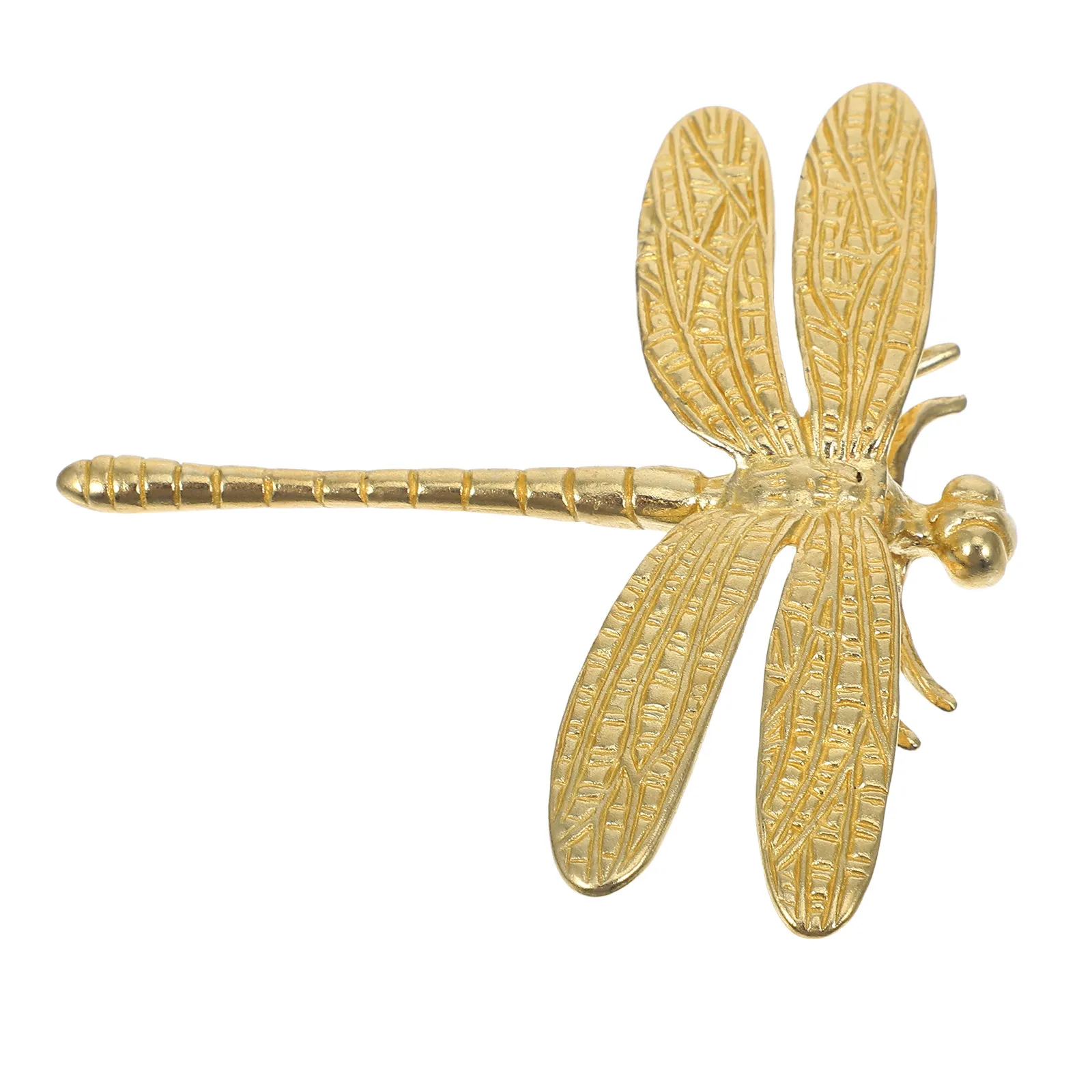 

Creative Dragonfly Brass Cabinet Handles Smooth Delicate Touch Resistant Deformation Decorative Door Knobs for Furniture Drawers