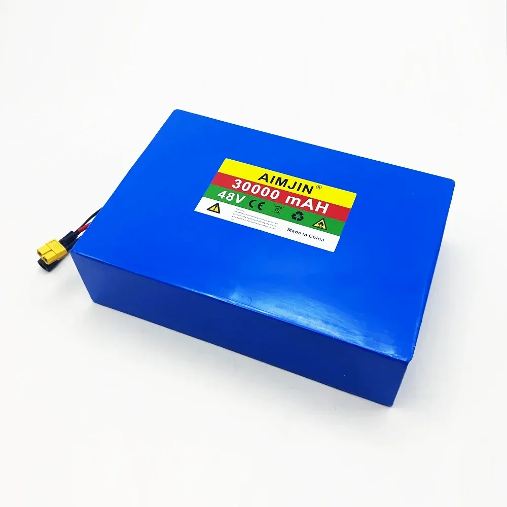 large capacity 13S8P 48V 30Ah lithium battery for electric scooters, mountain bikes 250-800W+54.6V 2A charger
