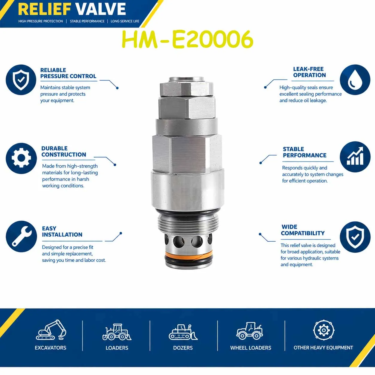 31Q8-17810 Relief Valve For R300-9 Excavator