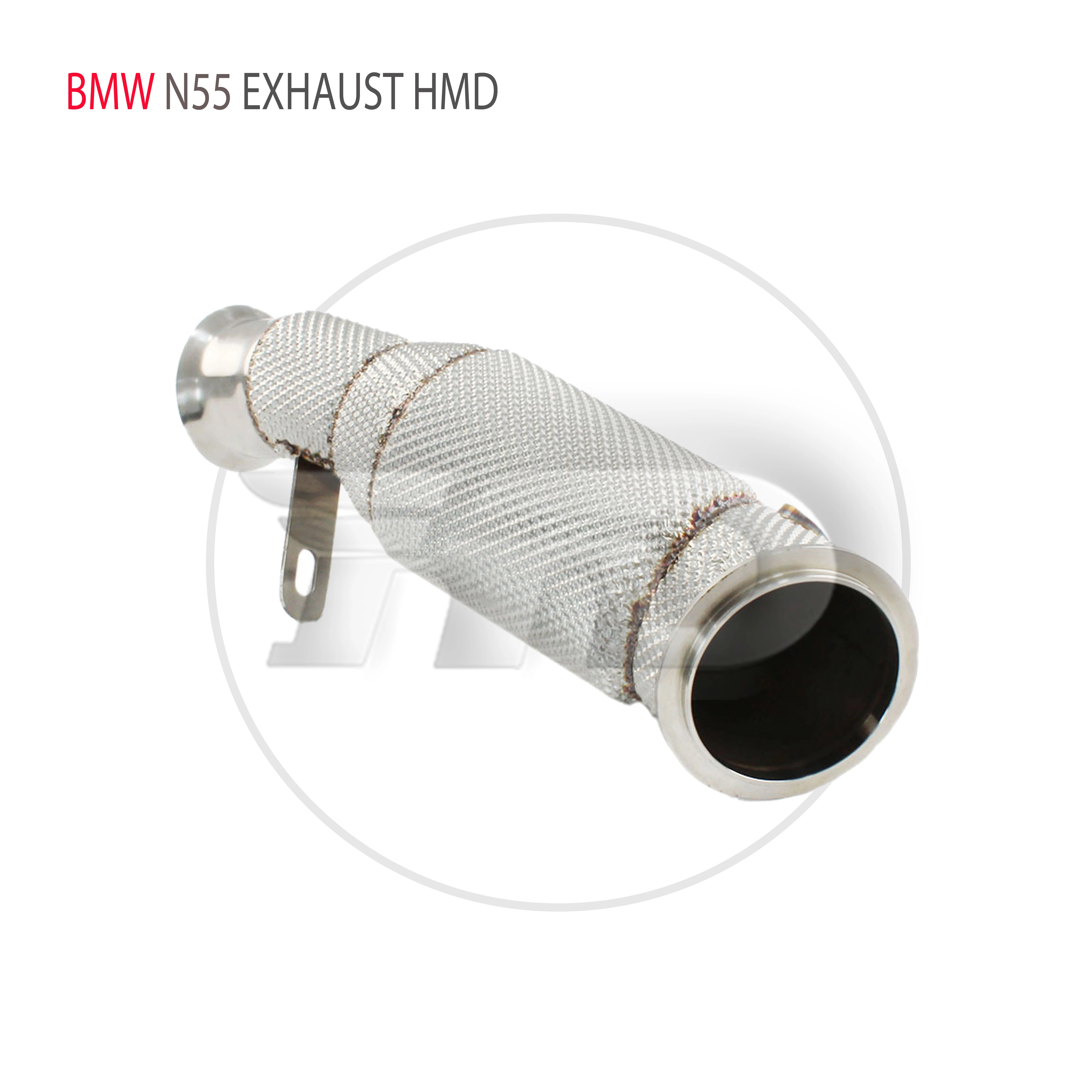 HMD Exhaust System High Flow Performance Downpipe for BMW X5 X6 35i N55 Engine 3.0T Car Accessories With Catalytic