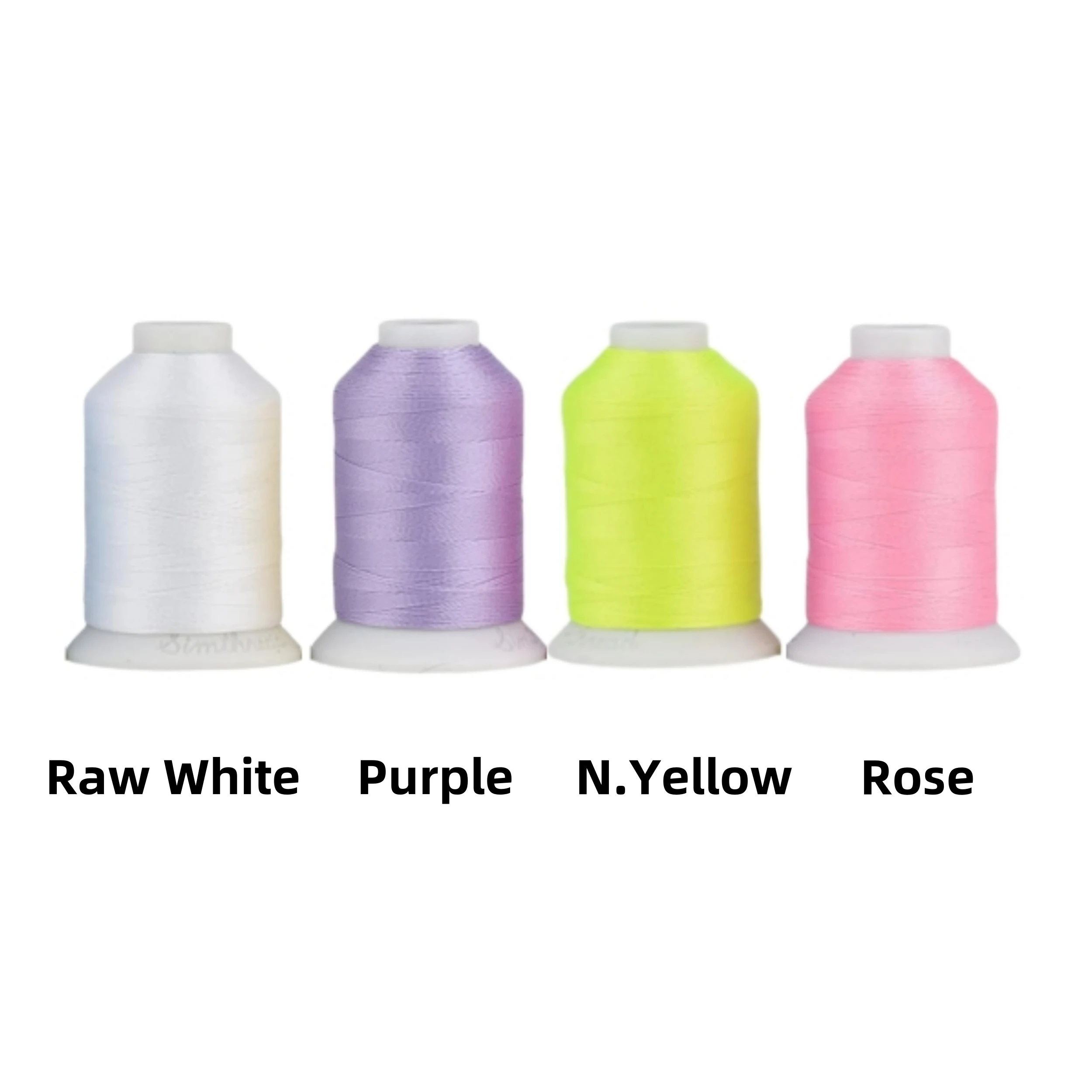 Glow-in-The-Dark Embroidery Machine Thread, 500m/550 Yards, 30WT, Polyester with Long-Lasting Glow For Embroidery and Sewing
