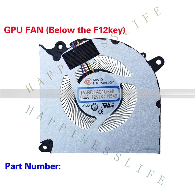

OM+ New For MSI Crosshair 16HX 17HX COOLING FAN R+L N548 N549