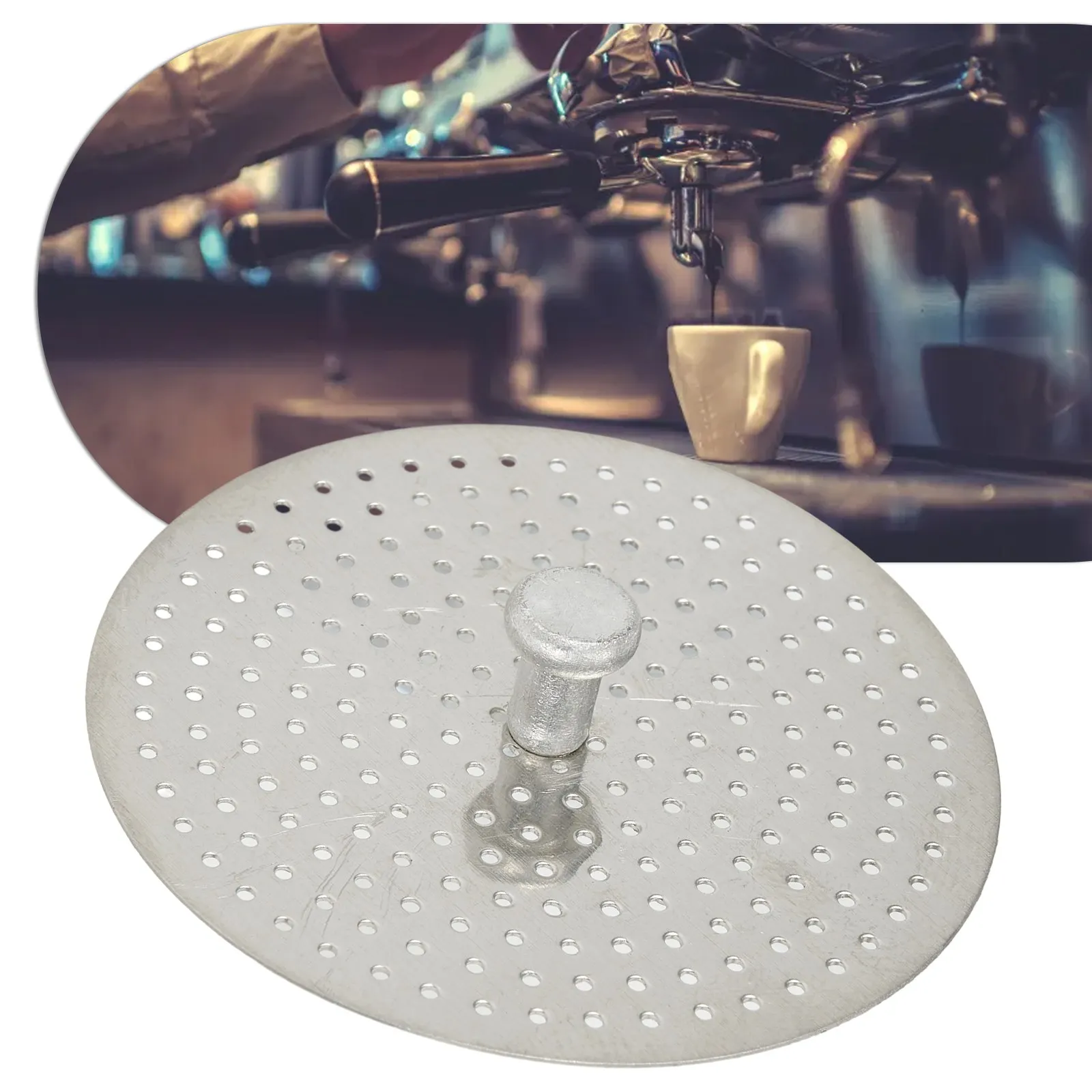 Powder Pressingboard Moka Coffee Pot Part 4.3-7.3cm Accessories Decrement Stainless Steel Home Office Coffee Bar 1pcs