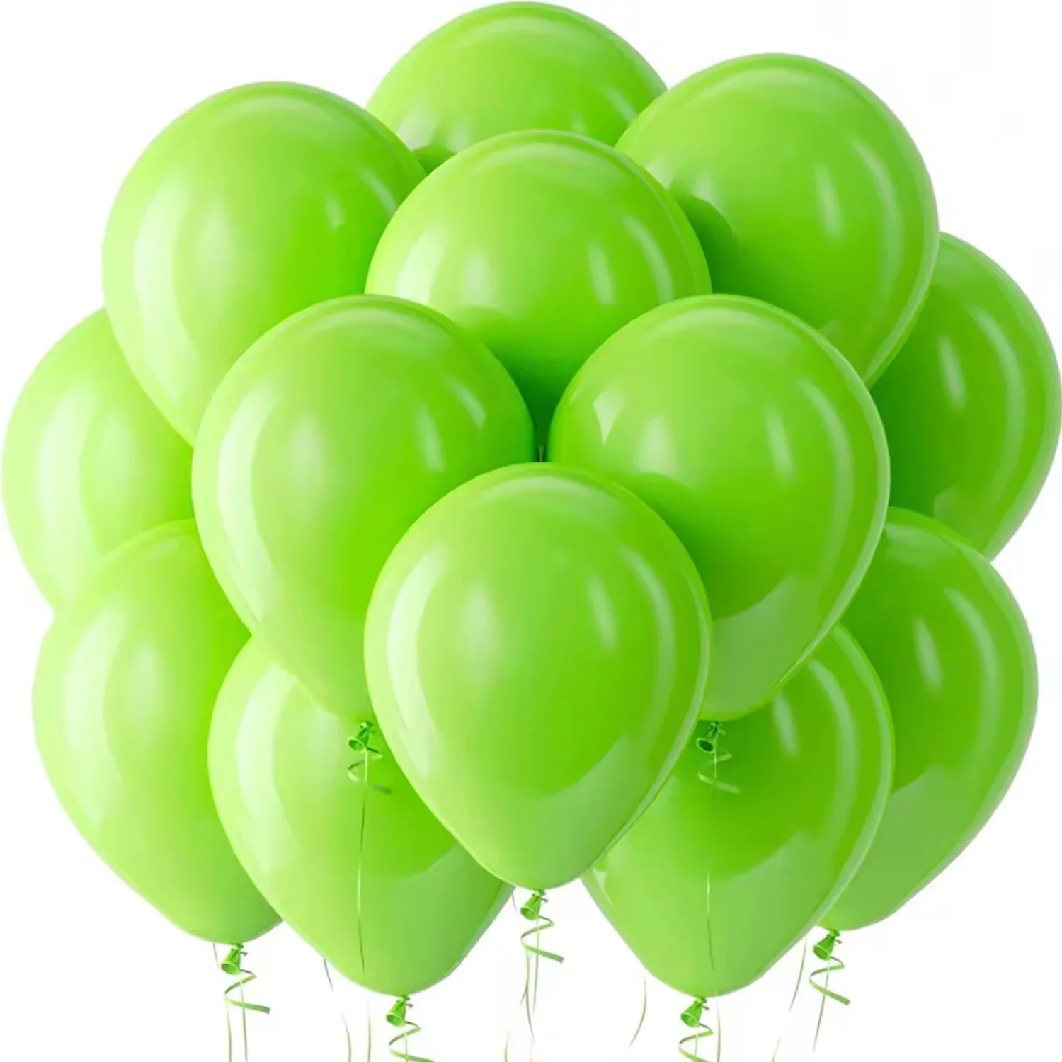 5/10/12/18 Zoll Grüne Ballons Dschungel-Grün Blau Pink Weiß Latex-Ballons Geburtstagsparty-Dekoration Babyparty Hochzeit