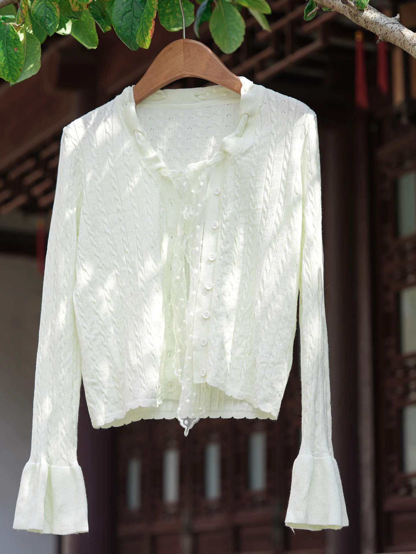 summer-white-open-cardigan-women's-outerwear-jiangnan-flocking-elegant-miss-rich-style-daily-chinese-style-multifunctional-shawl
