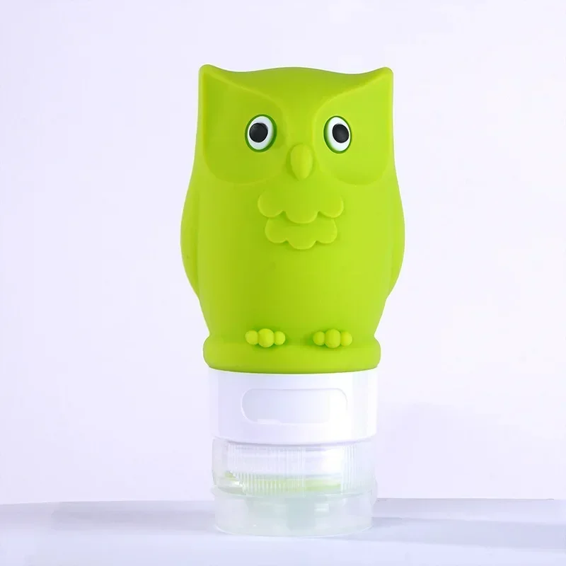 แบบพกพา Travel Empty รีฟิลการ์ตูนซิลิโคนขวดสําหรับแชมพู,โลชั่น,Liquid Cream Skincare คอนเทนเนอร์,1 PC
