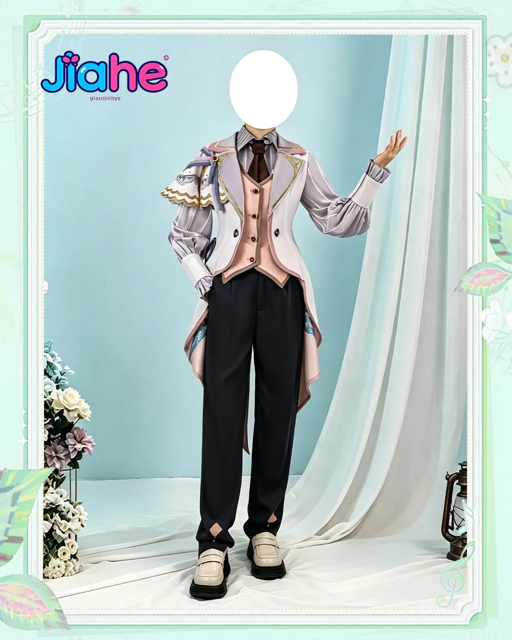 Aoyagi Toya Valentine's Day PJSK Cosplay Gostume Halloween Christmas S-2XL Elegant handsome knight uniform wig prop woman men view 4