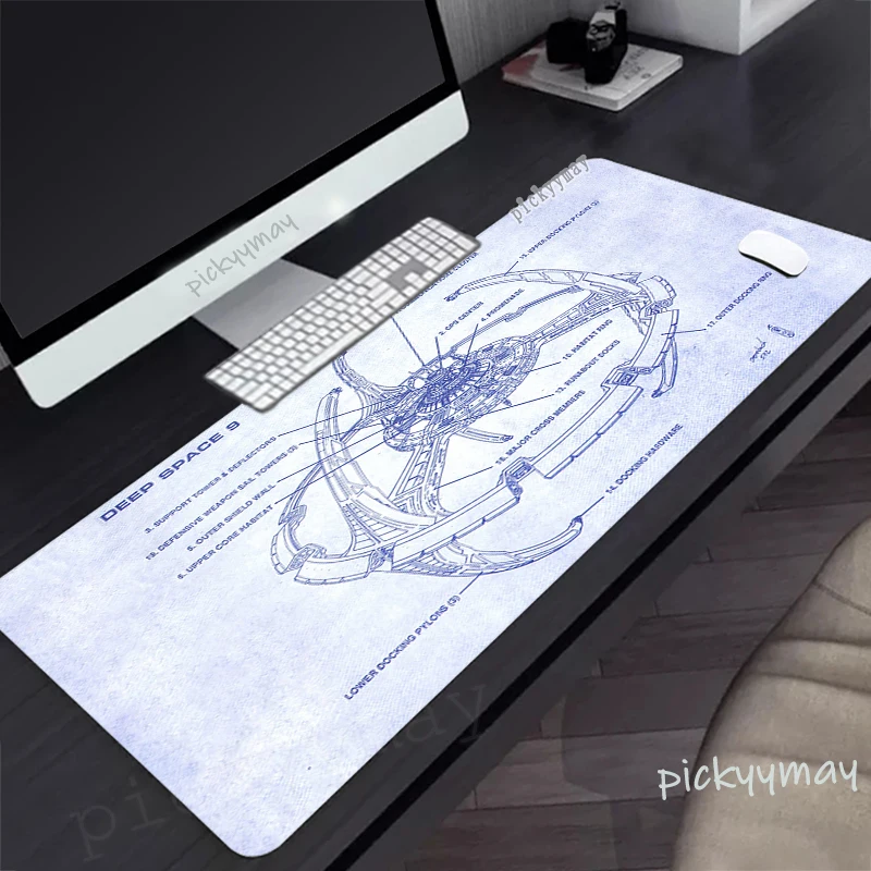 

Spacecraft Drawings Mouse Mats Large Natural Rubber Mouse Pad Mousepads Gamer Mousepad Locking Edge Desk Pads Keyboard Mat