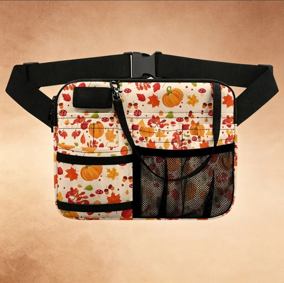 Spooky Pumpkin Ghost Print Waist Bag - alternate angle