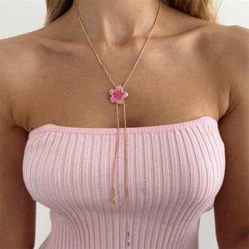 Vintage Floral Y Necklace 2