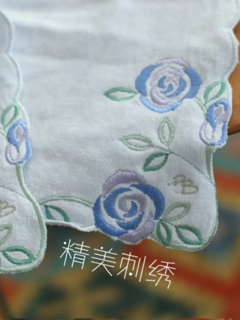 2pcs 일본 절묘한 가시, 순수 코튼 스퀘어 타월, 손수건 타월 24cm