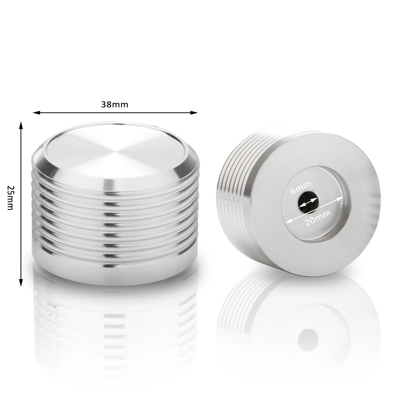 مقياس الجهد بمقبض إيقاف صلب من سبائك الألومنيوم Preffair ، مقبض مضخم الصوت بحجم الصوت ، 38 × 25 ، 2 144