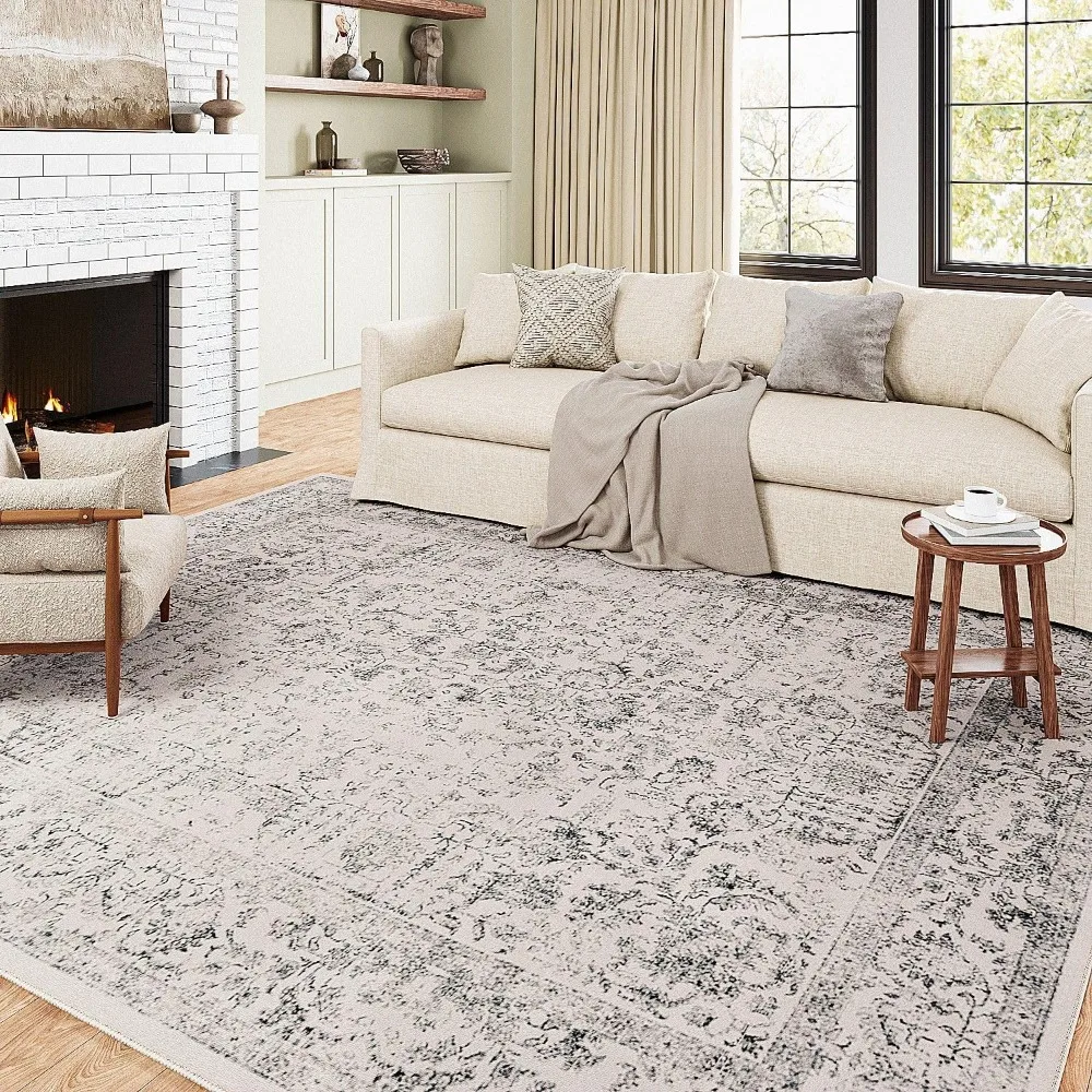 Indoor Vintage Living Room Carpet Washable