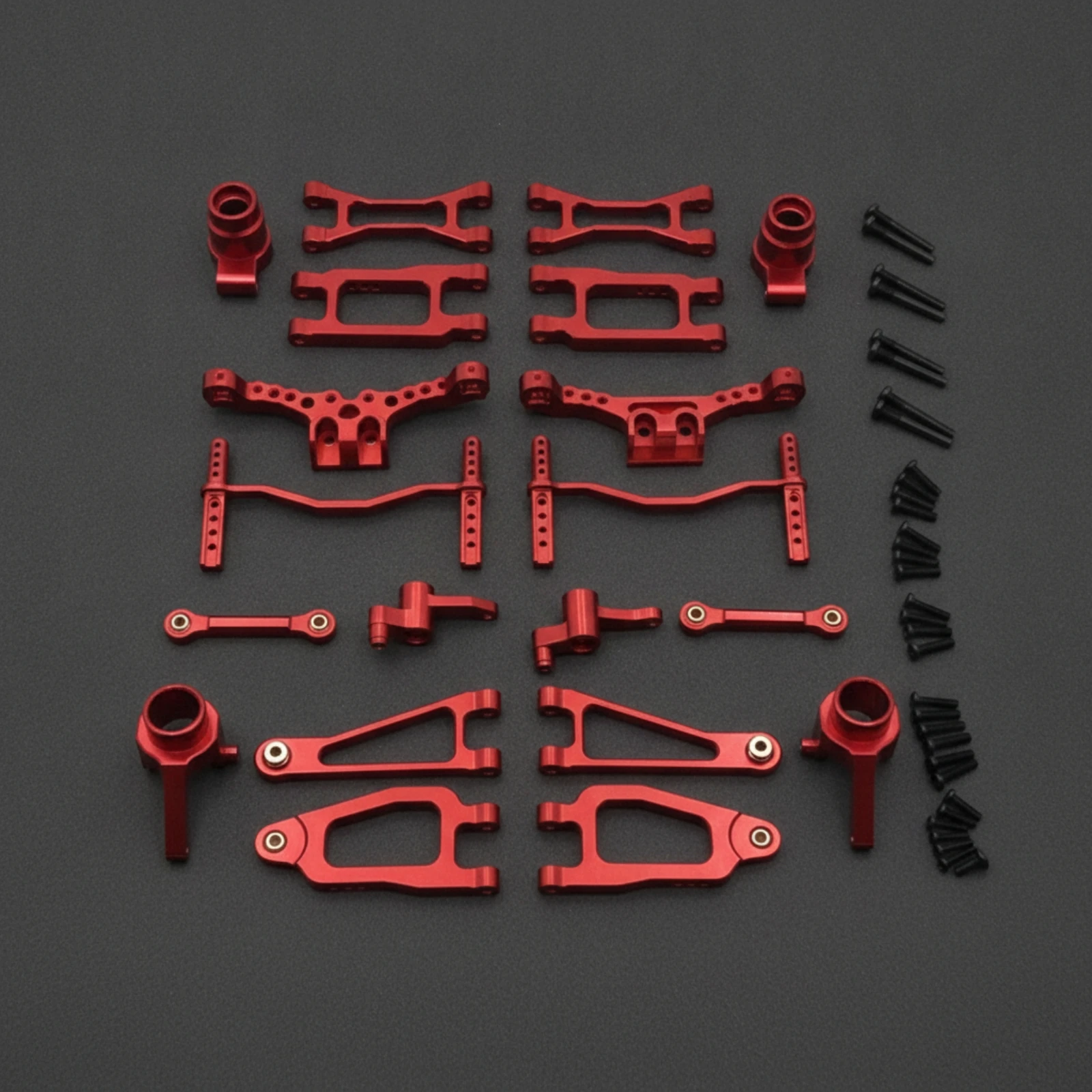 Aluminum Damping Kit Precision Machined RC Upgrade Kit with Screws Metal RC Linkage Lustrous Pull Rod Rigid for Hobbyists