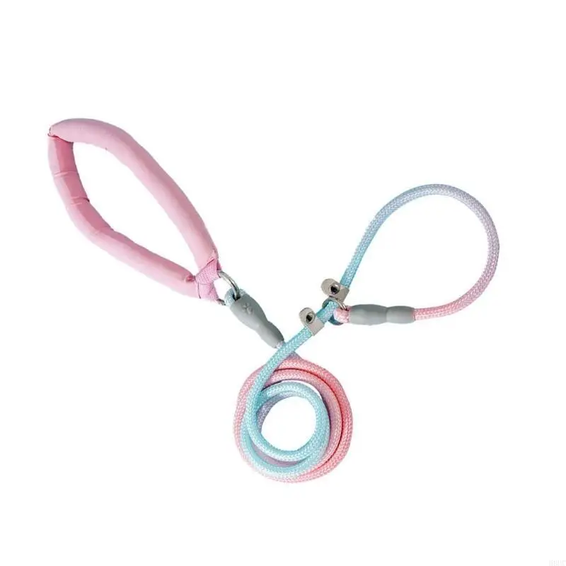68UC 150/200/250cm 개 끈 그라디언트 색 트랙션 밧줄 걷기 가죽 끈 탈출 방지