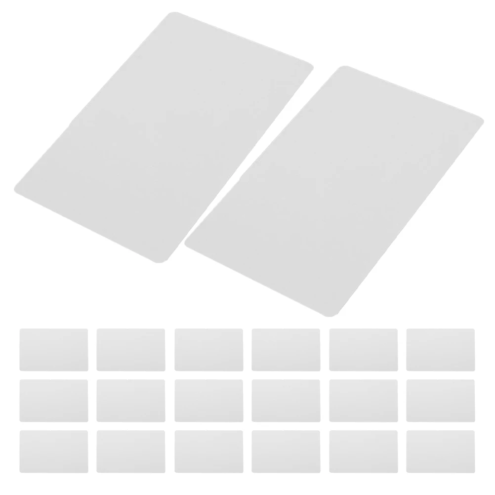 20 Pcs Metal Business Card Identity Cards Engraved Visiting Blank Name Sublimation for Printing Projects