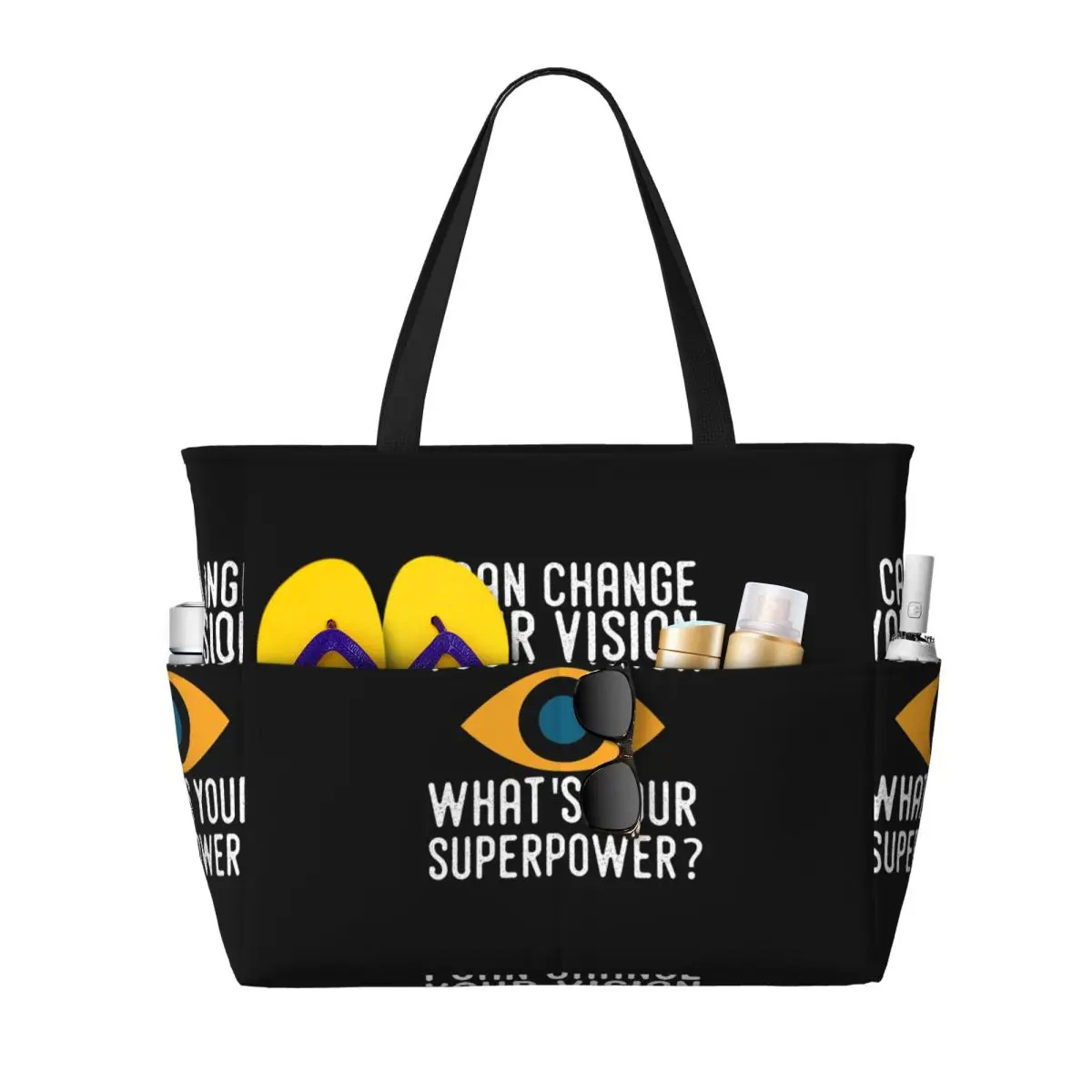 Eye Doctor Optometry Optometrist Beach Tote Bag Sport Gym Yoga Duffle Large Tote Bag Women Travel Bag Fitness bag