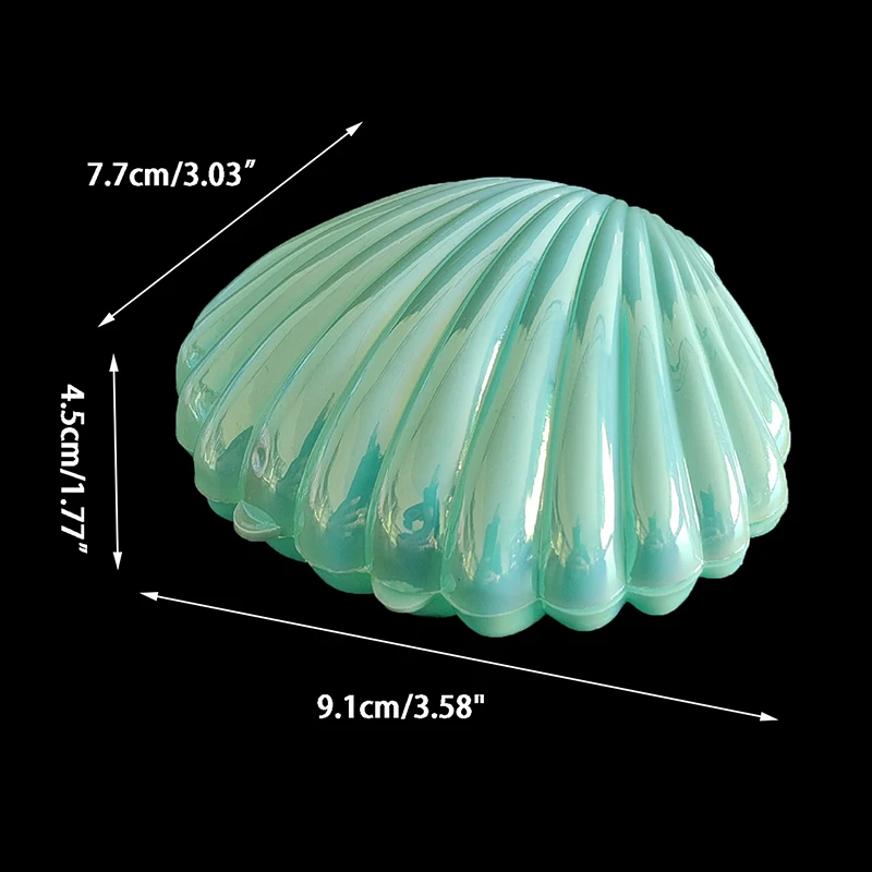 1Pc Cute Shell Plastic Candy Box MakeUp Jewelry Storage Boxes Wedding Birthday Baby Shower Gift Box Party Favor Decor