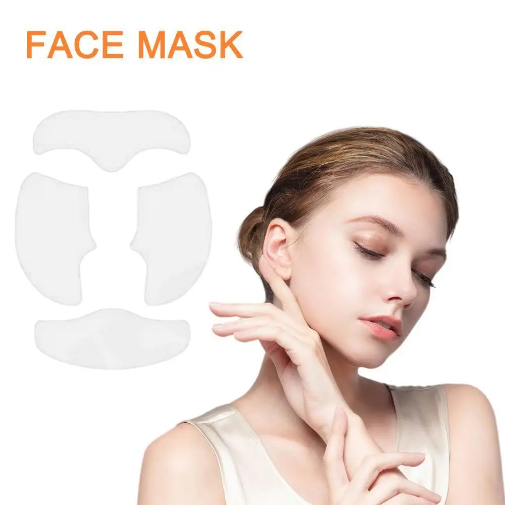 New 3/4Pcs Collagen Face Mask W-hitening Reduce Pigmentation Fade Black Dots Collagen Protein Hydrogel Soft Mask Suit Skin Care