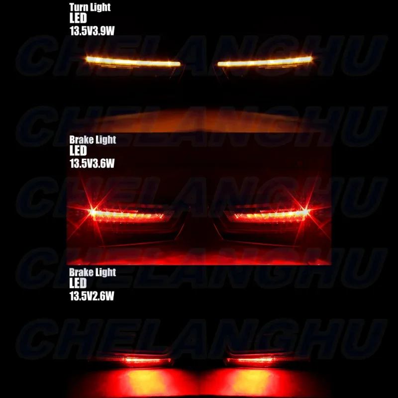 LED Tail Light For Audi A6 C7 2016 2017 2018 4 pcs Rear Lamp Position Lights With Bulbs Car accessories