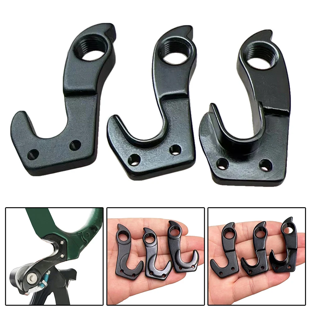 거대한 자전거 뒷 변속기 기어 Mech 행거 2pcs 나사 경량 알루미늄 합금 쉬운 설치