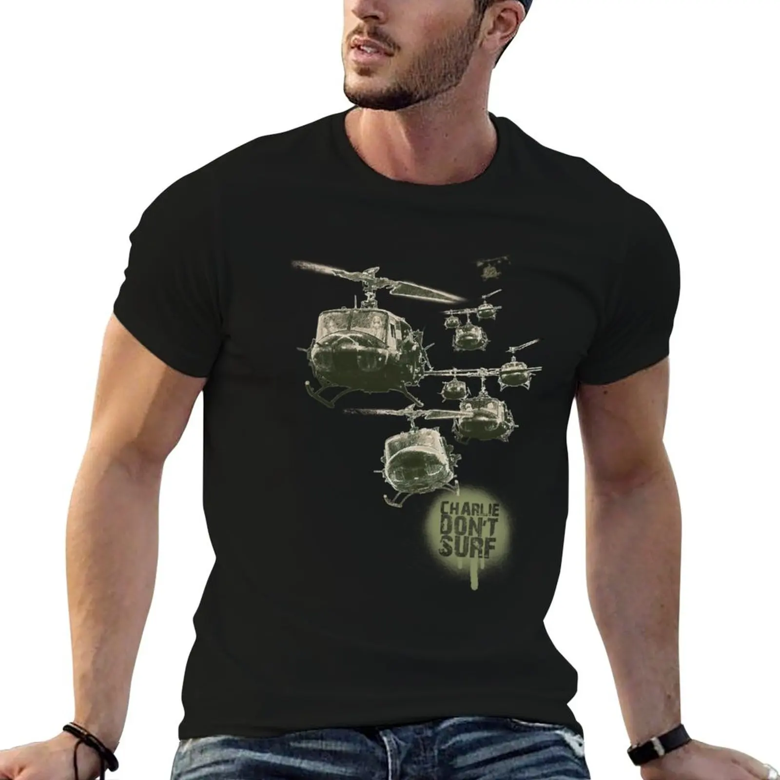 

cotton 100% for Charlie man 2 shirts Don_t t Surf T-Shirt graphic t shirts tees